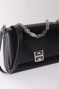 Givenchy 4G Chain Shoulder Bag — Black Leather - Image 3