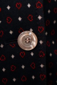 Gucci Heart Print Wool Blazer – Size IT 46 - Image 5