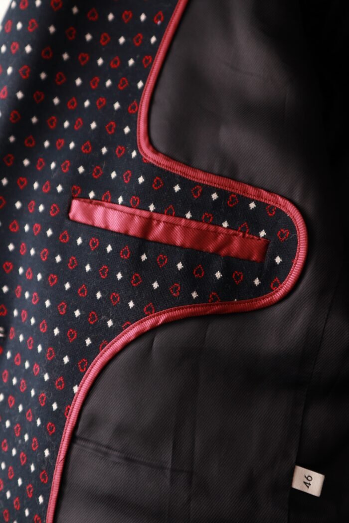 Gucci Heart Print Wool Blazer – Size IT 46 - Image 6