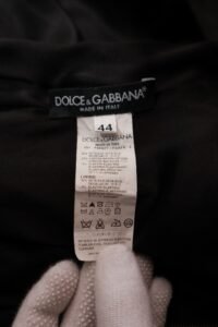Dolce & Gabbana Mixed-Print Ruched Dress – Size IT 44 - Image 4
