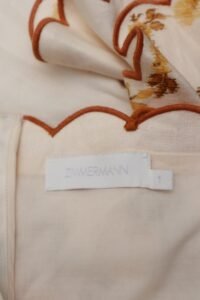 Zimmermann Floral Linen Peplum Top – Size 1 (EU 36/Small) - Image 5