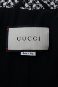 Gucci Tweed & Lace Cropped Jacket – Size IT 38 - Image 7