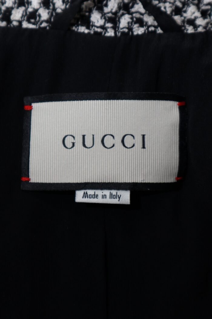 Gucci Tweed & Lace Cropped Jacket – Size IT 38 - Image 7