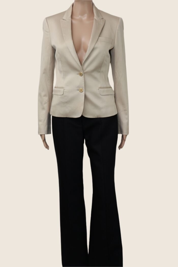 Dolce & Gabbana Beige Fitted Blazer – Size IT 40 - Image 2