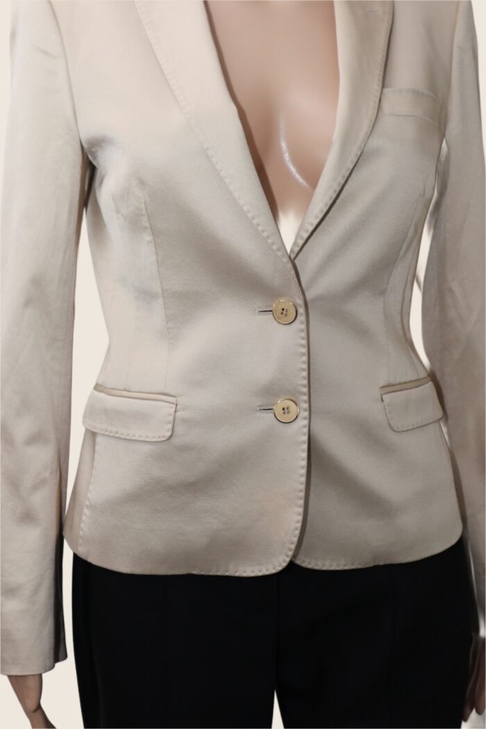 Dolce & Gabbana Beige Fitted Blazer – Size IT 40 - Image 4