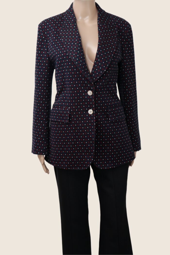 Gucci Heart Print Wool Blazer – Size IT 46 - Image 1