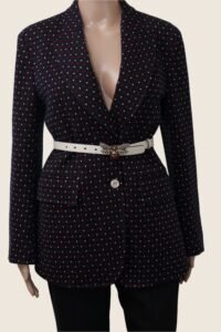 Gucci Heart Print Wool Blazer – Size IT 46 - Image 3