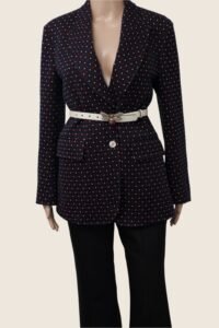 Gucci Heart Print Wool Blazer – Size IT 46 - Image 2