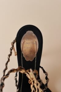 René Caovilla Gold Spiral Sandals – Size 40 - Image 8