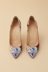 Christian Louboutin Satin Floral Pumps – Size 37 - Image 9