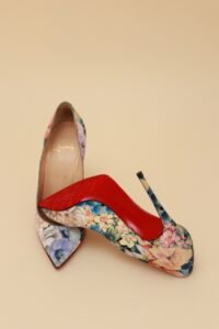 Christian Louboutin Satin Floral Pumps – Size 37 - Image 7