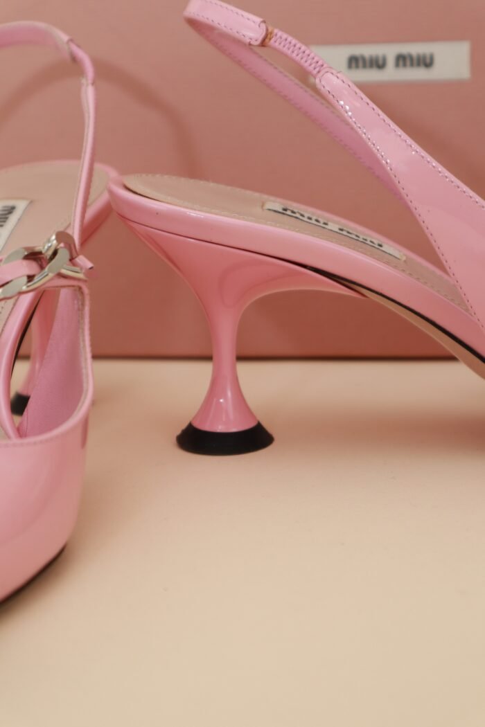 Miu Miu Pink Pearl Slingbacks – Size 38.5 - Image 5