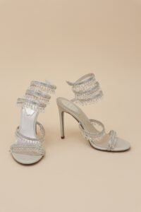 René Caovilla Chandelier White Sandals – Size 35.5 - Image 3