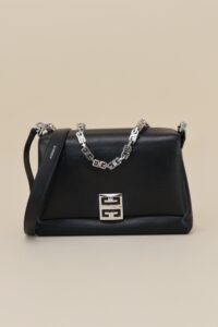 Givenchy 4G Chain Shoulder Bag — Black Leather - Image 2