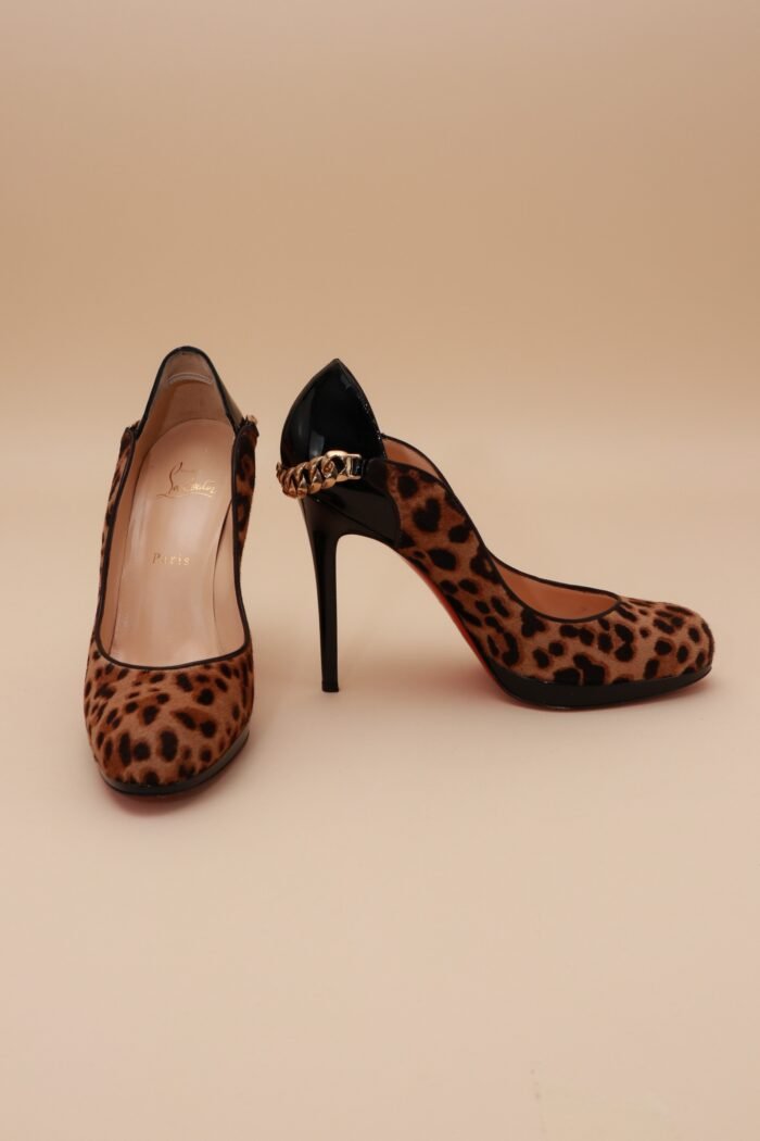 Christian Louboutin Doremi 120 Pony Leo & Patent Leather - Image 1