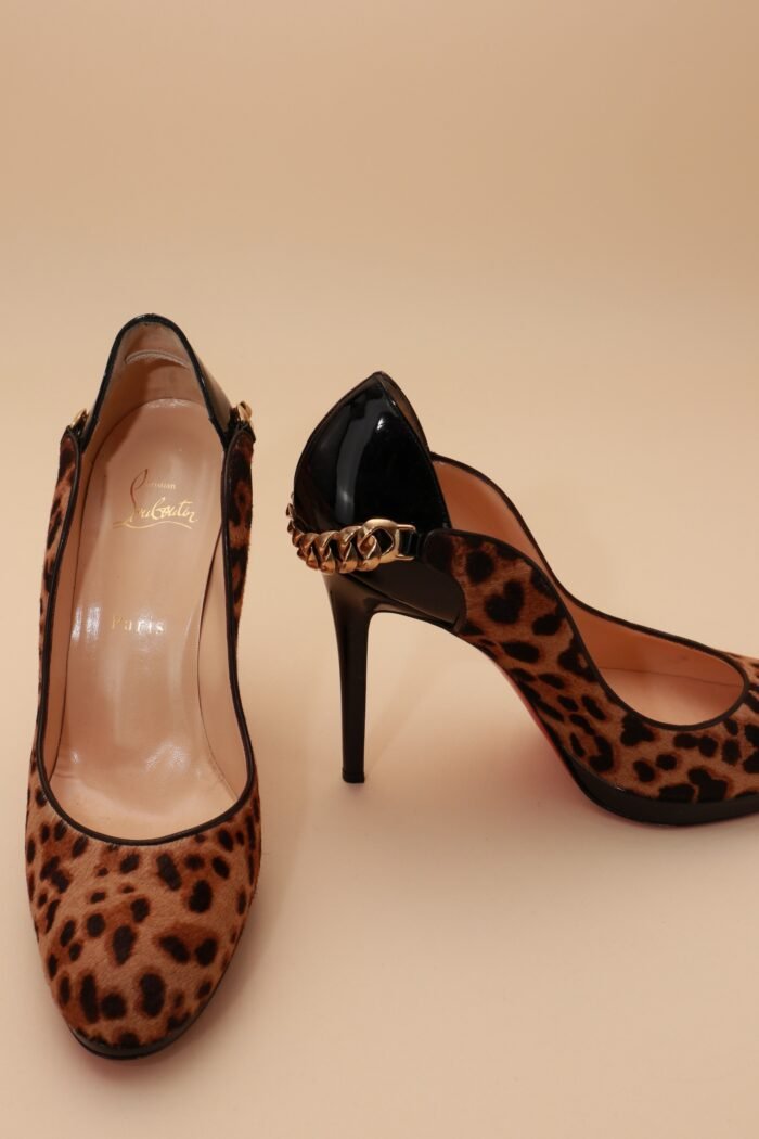 Christian Louboutin Doremi 120 Pony Leo & Patent Leather - Image 4