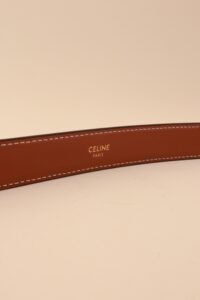 Celine Brown Triomphe Belt - Size 80 - Image 5