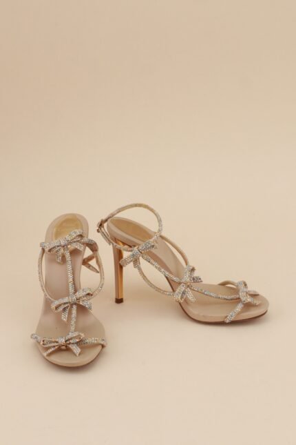 René Caovilla Catherina Gold Heels - EU 36