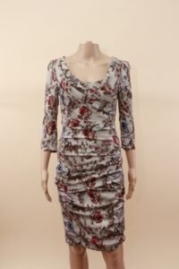 Dolce & Gabbana Silk Floral Ruched Dress - IT 40