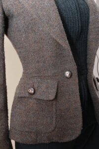 Dolce & Gabbana Tweed Blazer with Ribbed Sweater – IT 42 - Image 5