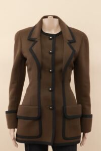 Chanel Khaki Vintage Military Jacket - FR 38