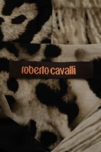 Roberto Cavalli Animal Print Draped Dress – S - Image 6