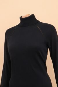 Roberto Cavalli Wool & Silk Pleated Panel Dress – IT 44 - Image 4