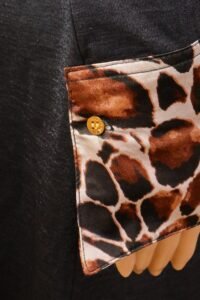 Roberto Cavalli Leopard Collar Layered Dress – L - Image 6