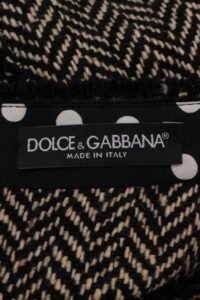 Dolce & Gabbana Tweed Herringbone Buttoned Skirt – IT 46 - Image 6