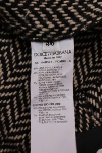 Dolce & Gabbana Tweed Herringbone Buttoned Skirt – IT 46 - Image 7