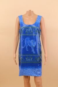 Versace Blue Panther Sequin Dress – IT 42