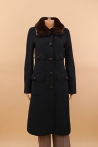 Dolce & Gabbana Wool & Fur Coat – IT 40 - Image 2