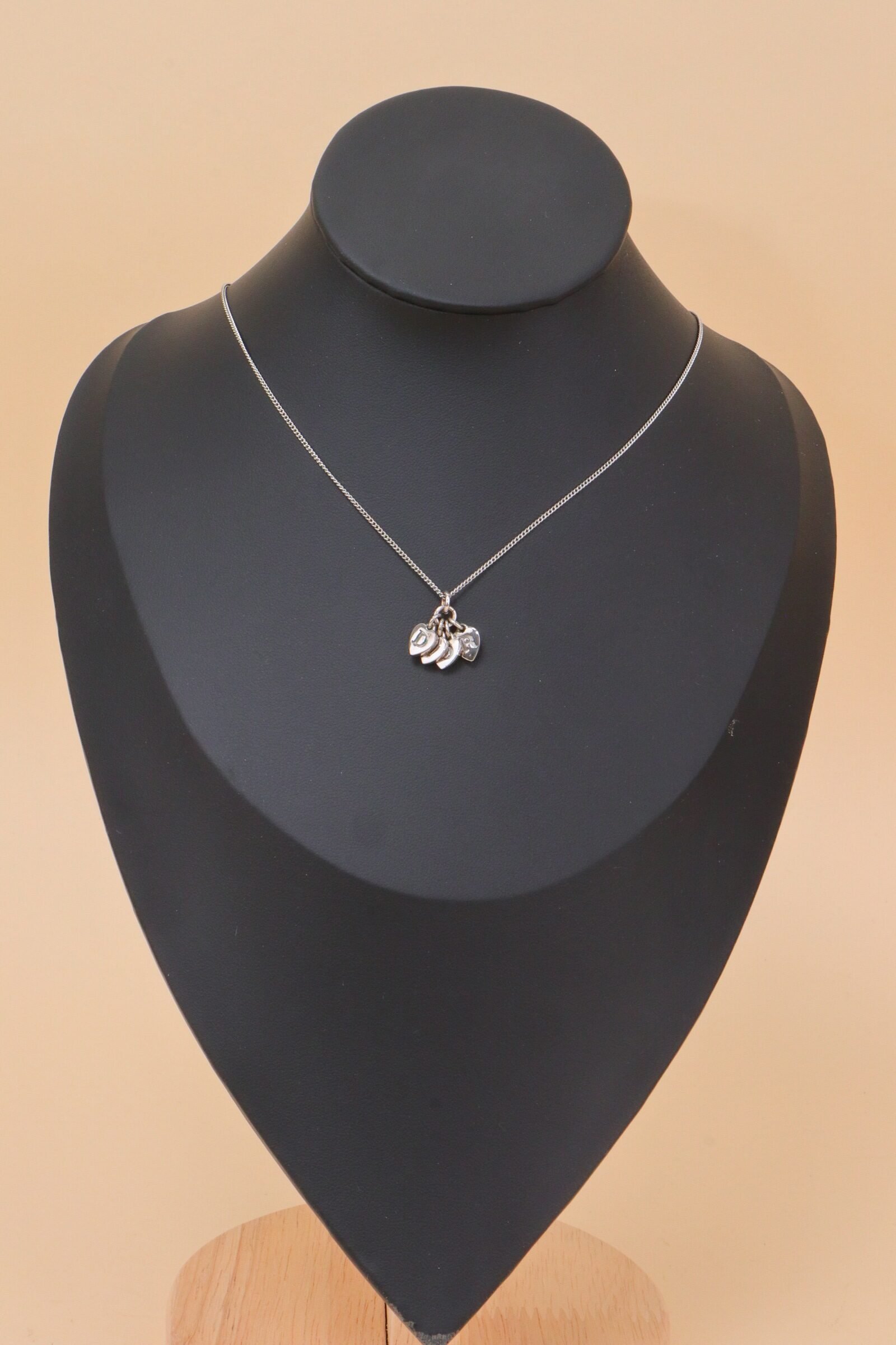 IMG_5629 Christian Dior Vintage Heart Charm Necklace - Image 1