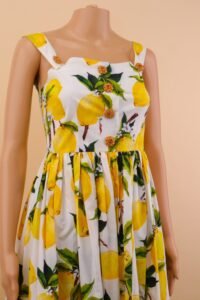 Dolce & Gabbana Lemon Print Dress – IT 38 - Image 3
