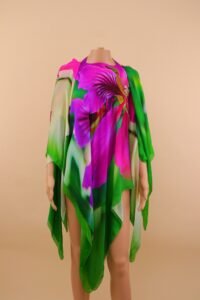 Roberto Cavalli Orchid Silk Halterneck Dress – IT 40 - Image 3