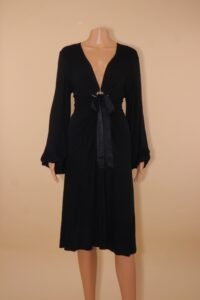 Roberto Cavalli Draped Tie-Front Dress – IT 46 - Image 3