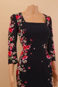 Dolce & Gabbana Floral Panel Midi Dress – IT 42 - Image 3