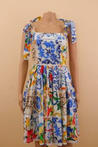 Dolce & Gabbana Majolica Mini Dress – IT 40 - Image 2