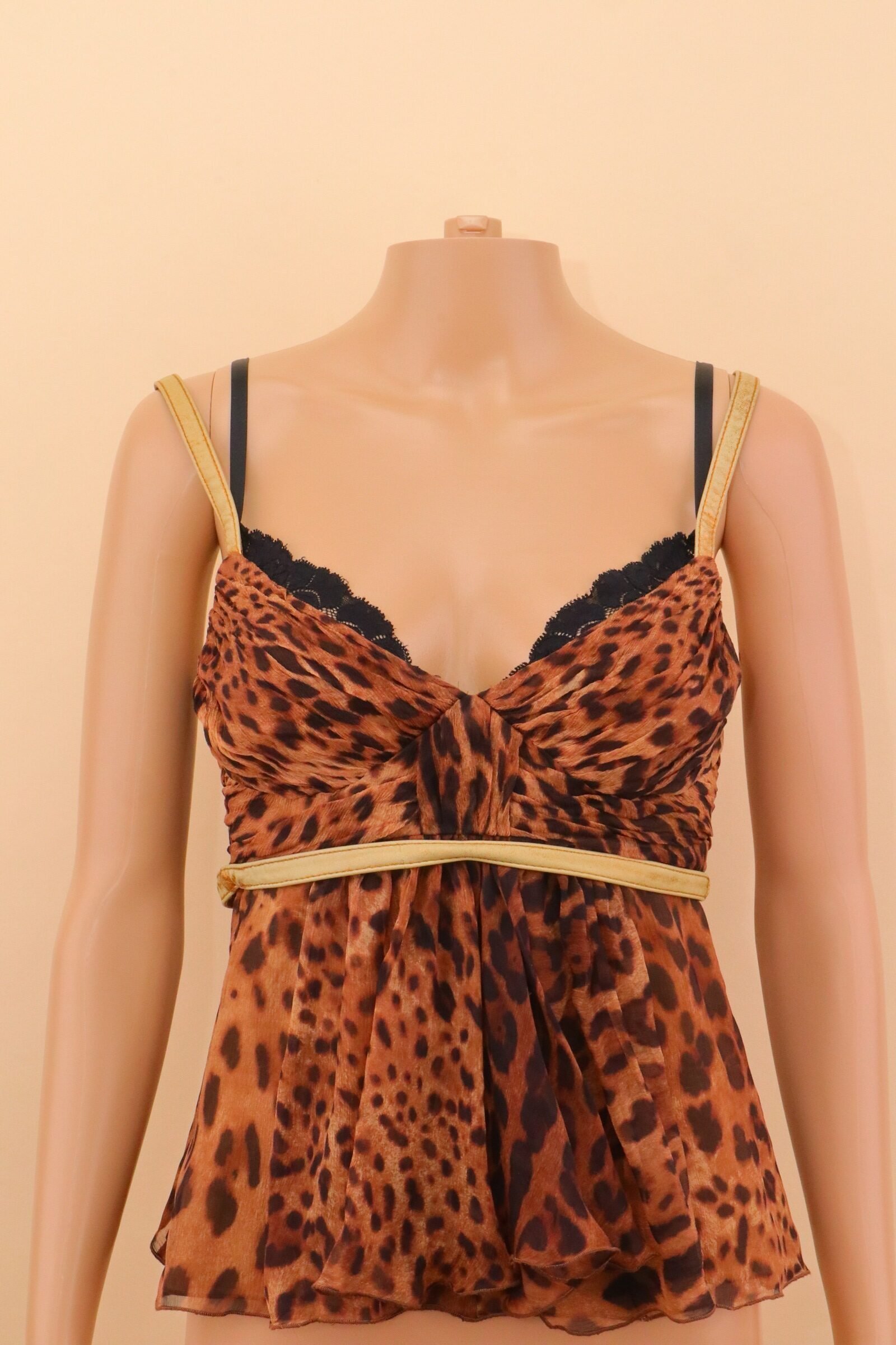 IMG_5915 Dolce & Gabbana Leopard Bustier Top – IT 42 - Image 1