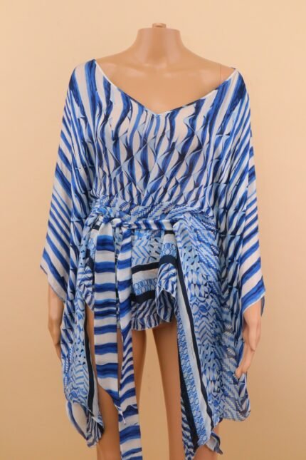 Roberto Cavalli Silk Blouse with Belt – IT 42