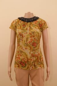 Dolce & Gabbana Floral Baroque Print Top – IT 44