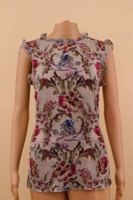 Dolce & Gabbana Floral Silk Blend Top – IT 42