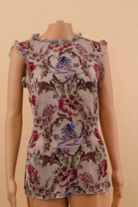 Dolce & Gabbana Floral Silk Blend Top – IT 42 - Image 3