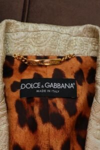 Dolce & Gabbana Gold Jacquard Tailored Blazer – IT 40 - Image 7
