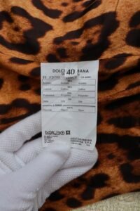 Dolce & Gabbana Gold Jacquard Tailored Blazer – IT 40 - Image 8