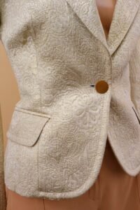 Dolce & Gabbana Gold Jacquard Tailored Blazer – IT 40 - Image 6