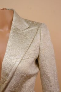 Dolce & Gabbana Gold Jacquard Tailored Blazer – IT 40 - Image 4