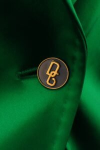 Dolce & Gabbana Emerald Satin Tailored Blazer – IT 40 - Image 5