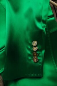 Dolce & Gabbana Emerald Satin Tailored Blazer – IT 40 - Image 6