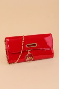 Christian Louboutin Patent-Leather Riviera Clutch